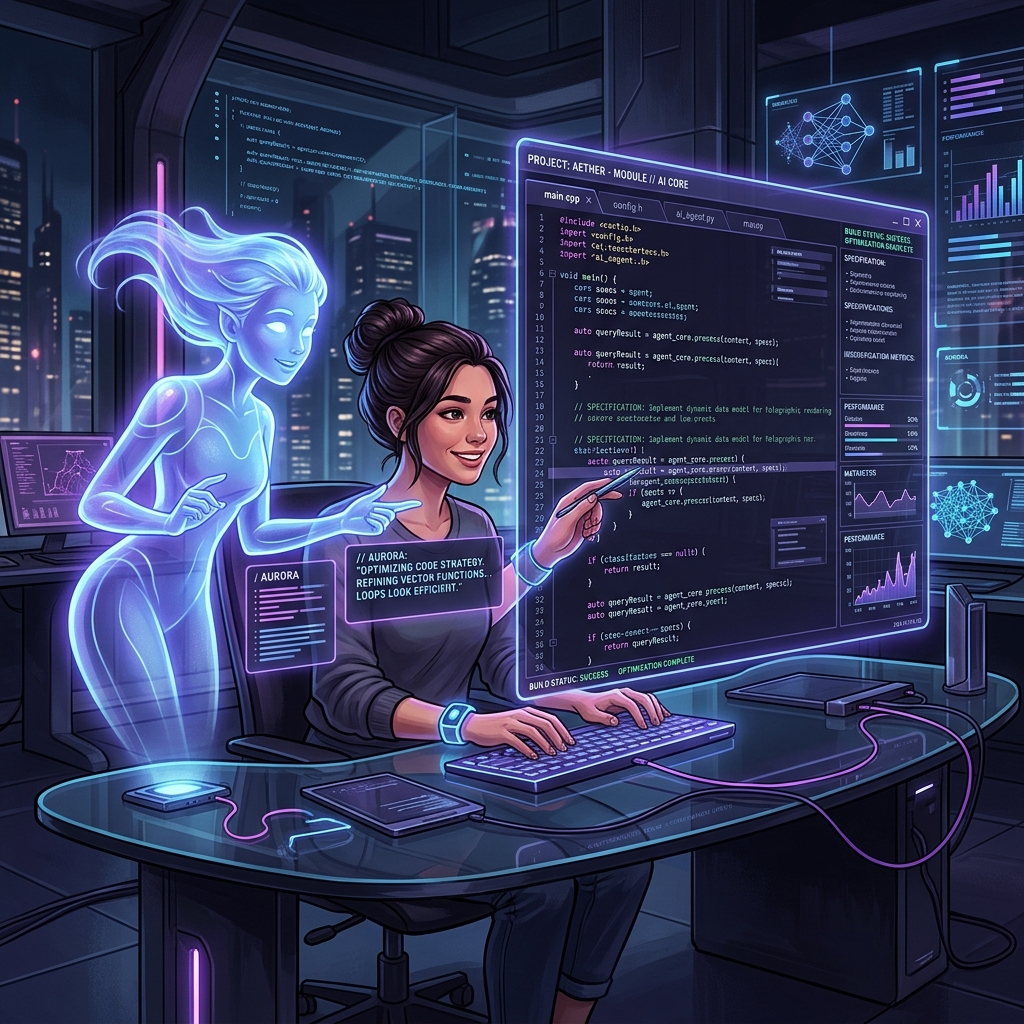 Colaboración humana con agente de IA en Kiro IDE